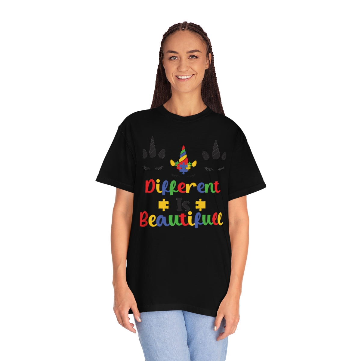 Different Is Beautiful Autism Awareness Cute Unicorns Tshirt