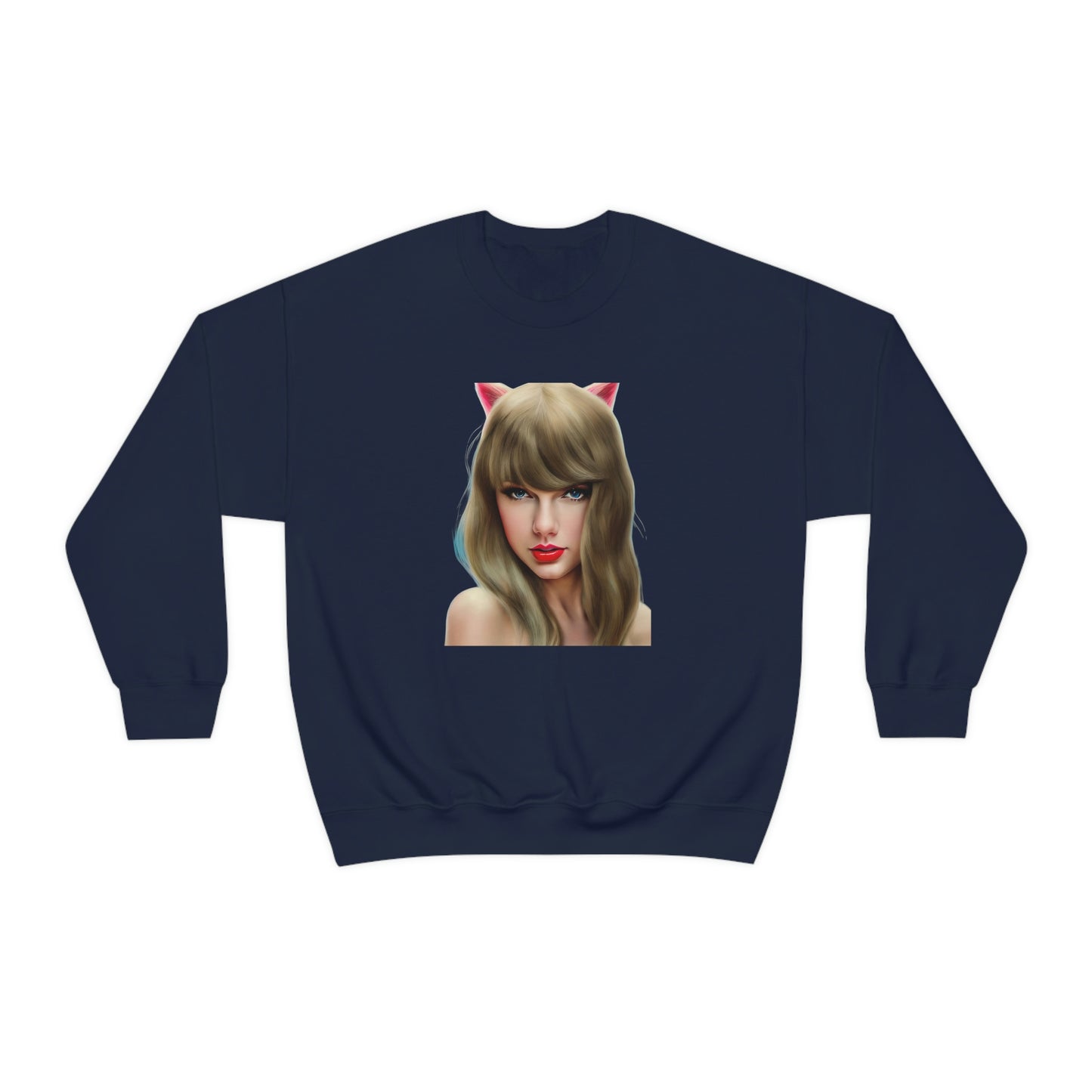 Taylor Swift Cat Ears T Swift Taylor Swift Merch Fan Swifty Gift Crewneck Sweatshirt