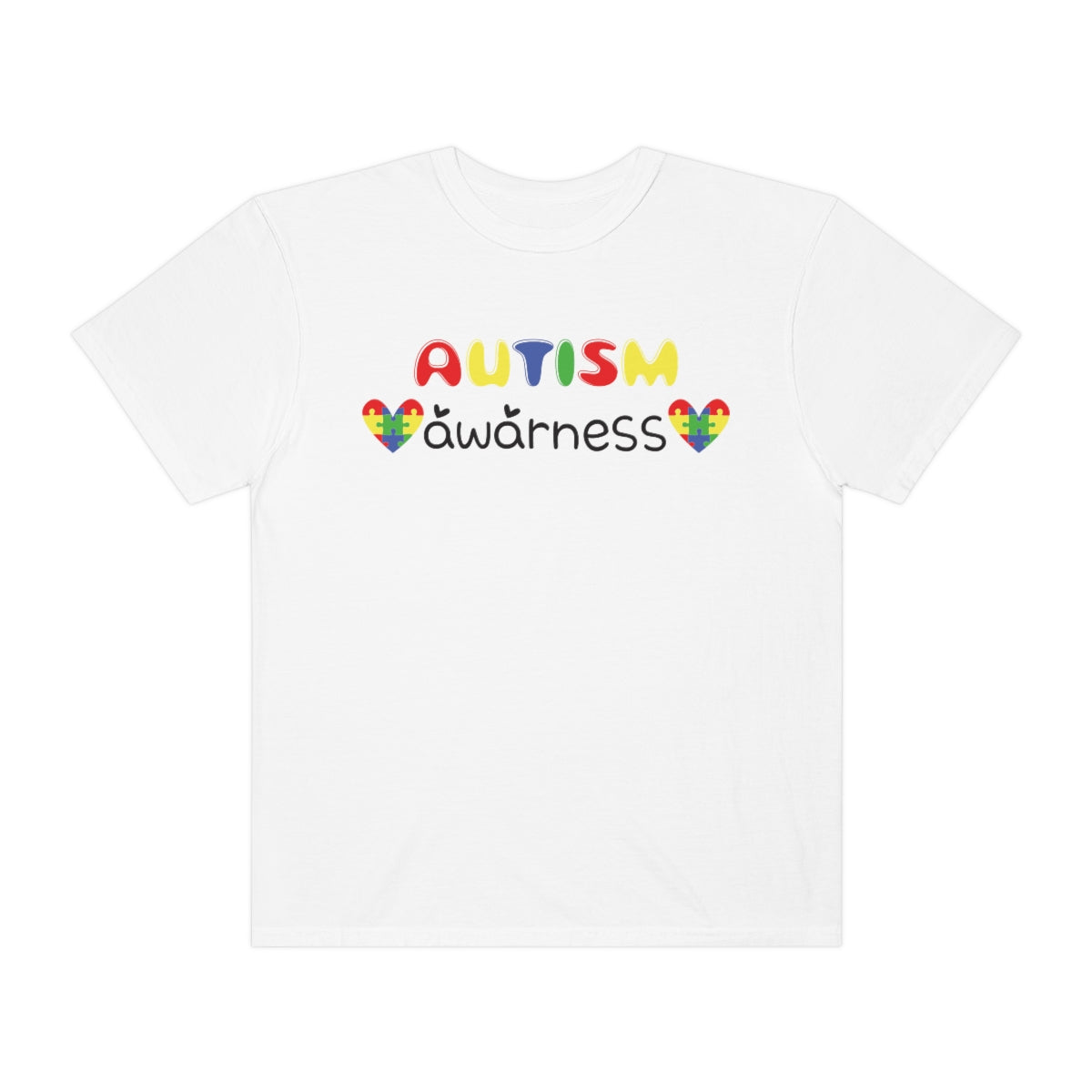 Autism Awareness Cute Lettering Tshirt