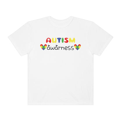 Autism Awareness Cute Lettering Tshirt