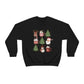Cute Snowman Santa Reindeer Christmas Xmas Holiday Sweatshirt