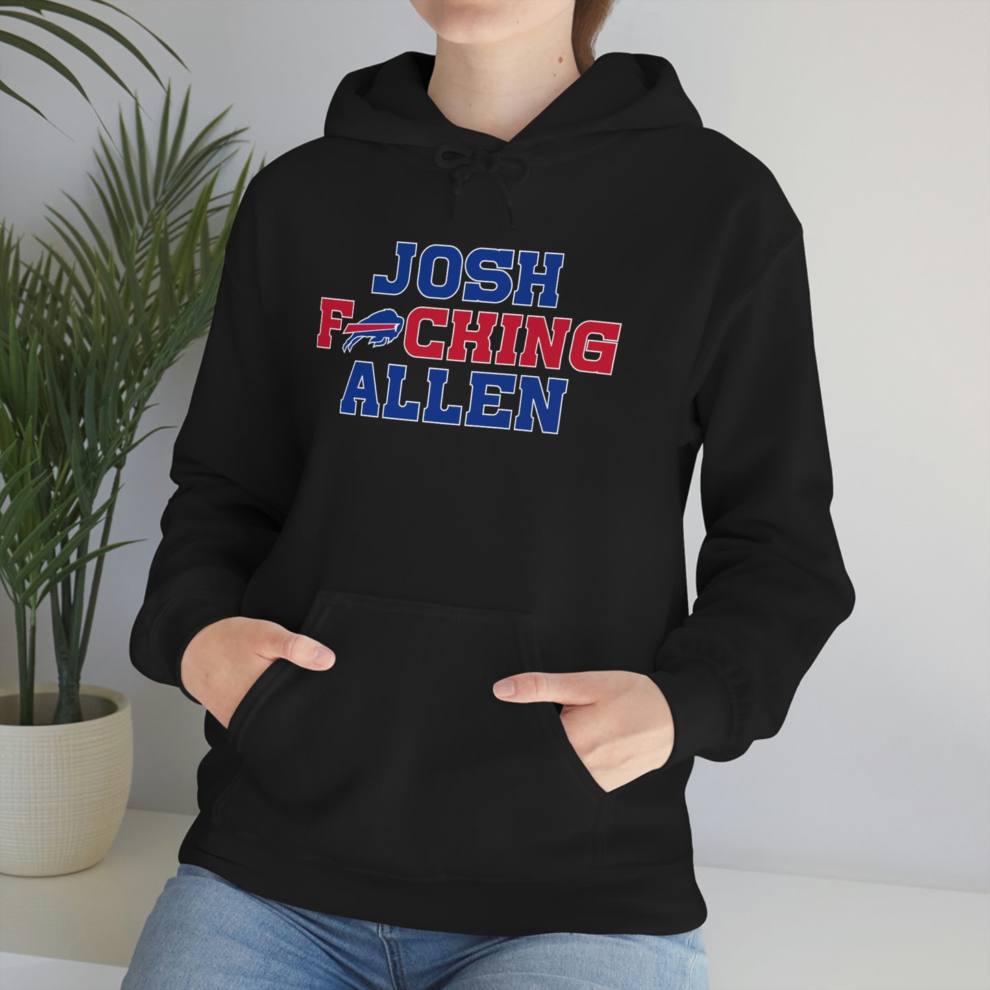 Josh Freaking Allen Bills Mafia #17 Buffalo Bills Football Hooded Sweatshirt