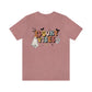 Spooky Vibes Retro Letters with Ghost TShirt, Funny Shirt, Halloween Lover Gift on Unisex Jersey Short Sleeve Tee