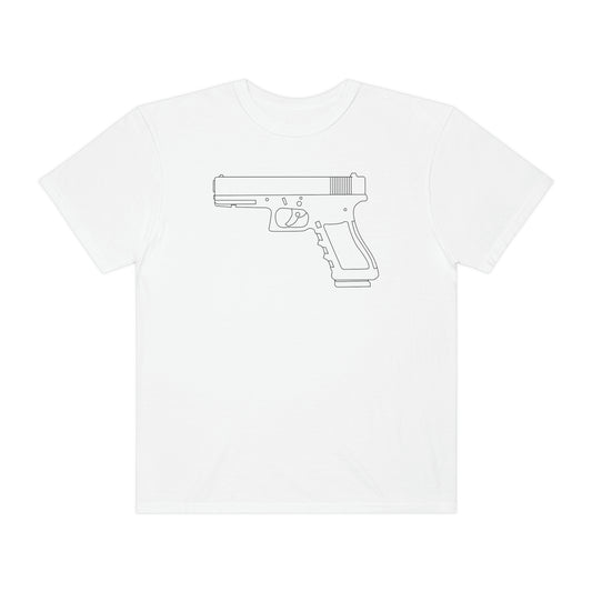 Minimalist Glock Line Art Design Tshirt