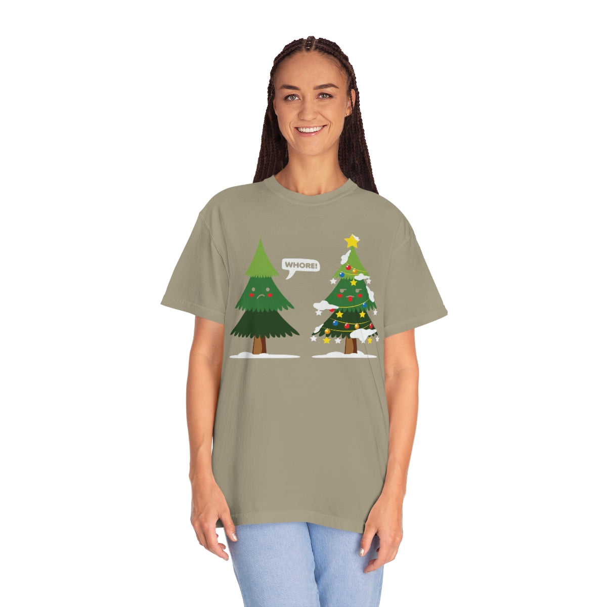 Christmas Trees Cursing Funny Xmas TeeShirt