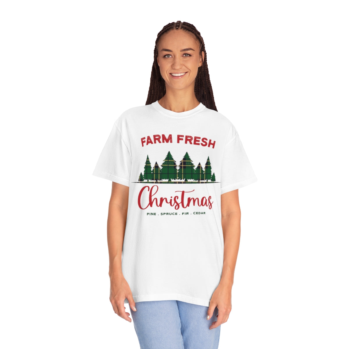 Plaid Farm Fresh Christmas Trees Tshirt