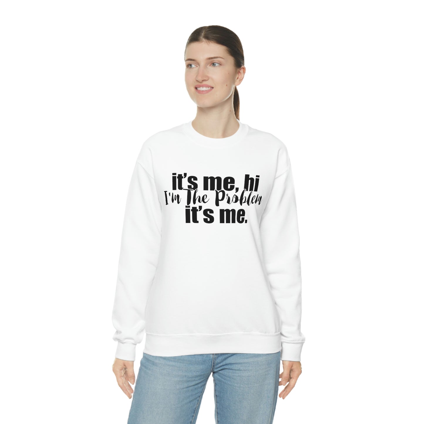 Its Me, Hi, I'm the Problem it's Me, T Swift Taylor Swift Merch Fan Gift Crewneck Sweatshirt