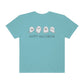 Happy Halloween Cute Ghost Tshirt Design on Unisex Garment-Dyed T-shirt