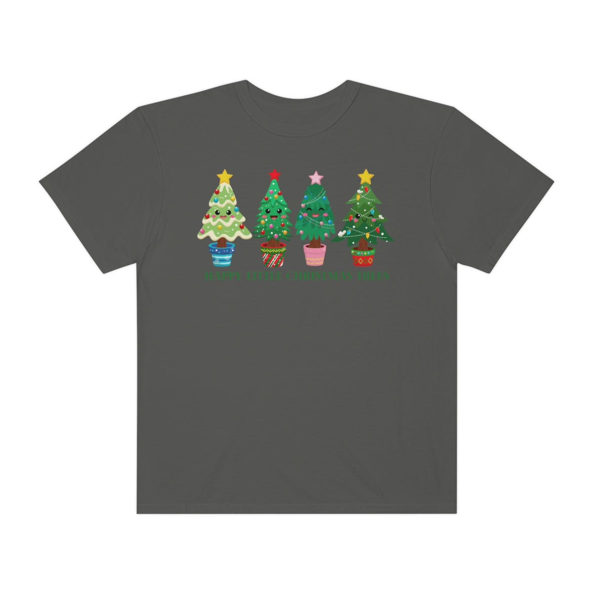 Happy Little Christmas Trees Holiday Xmas TShirt