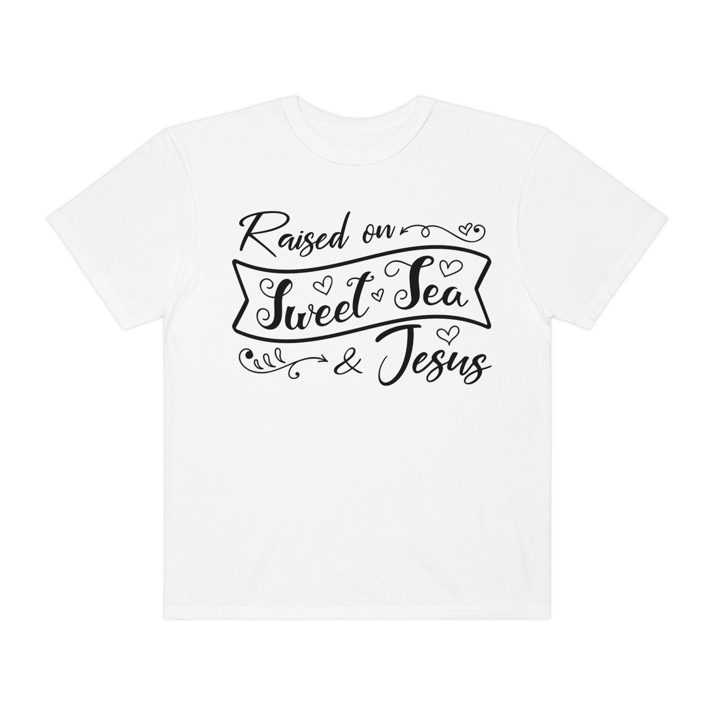 Southern Girl Raised on Sweet Tea & Jesus Tshirt