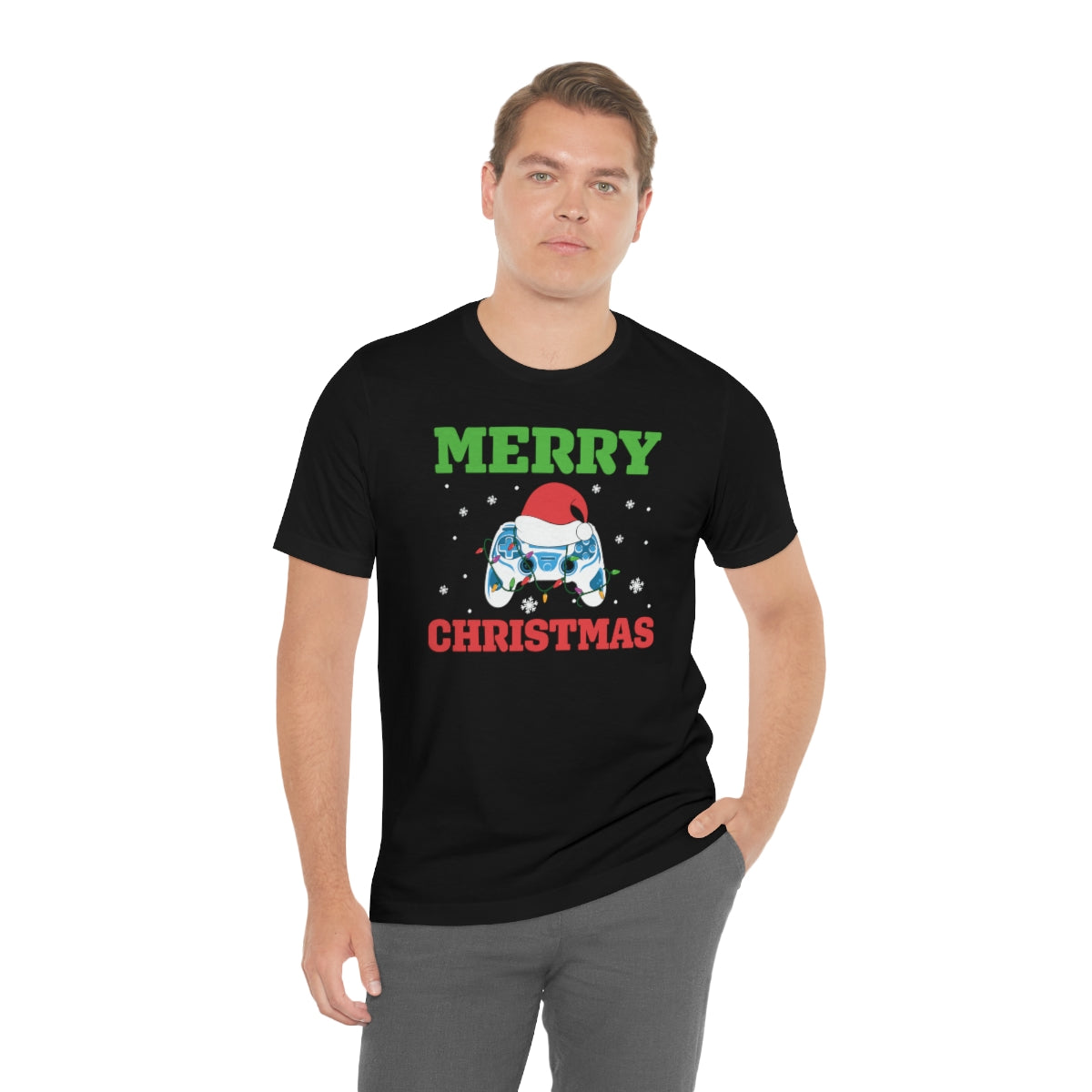 Video Game Controller Merry Christmas Holiday Tshirt