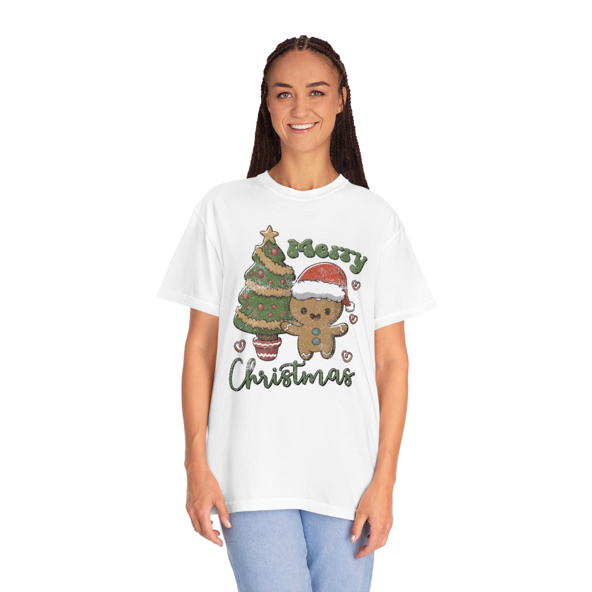 Cute Gingerbread Man Cookie Merry Christmas Tshirt