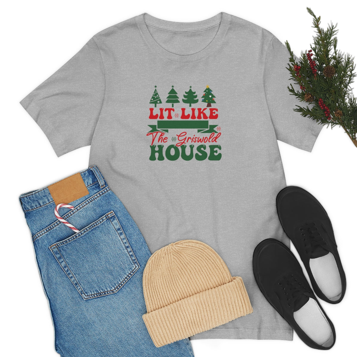 Lit Like the Griswold House Funny Christmas TShirt