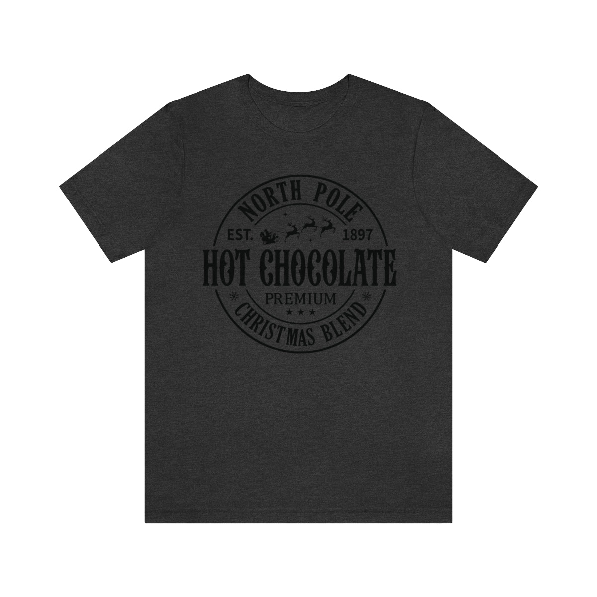 North Pole Premium Hot Chocolate Christmas Holiday Tshirt