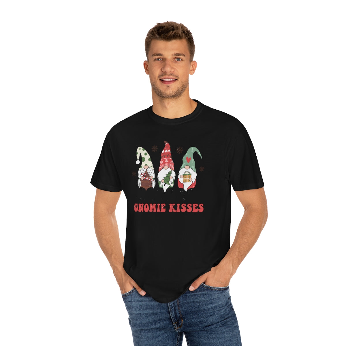 Holiday Wishes & Gnomie Kisses Christmas Tshirt