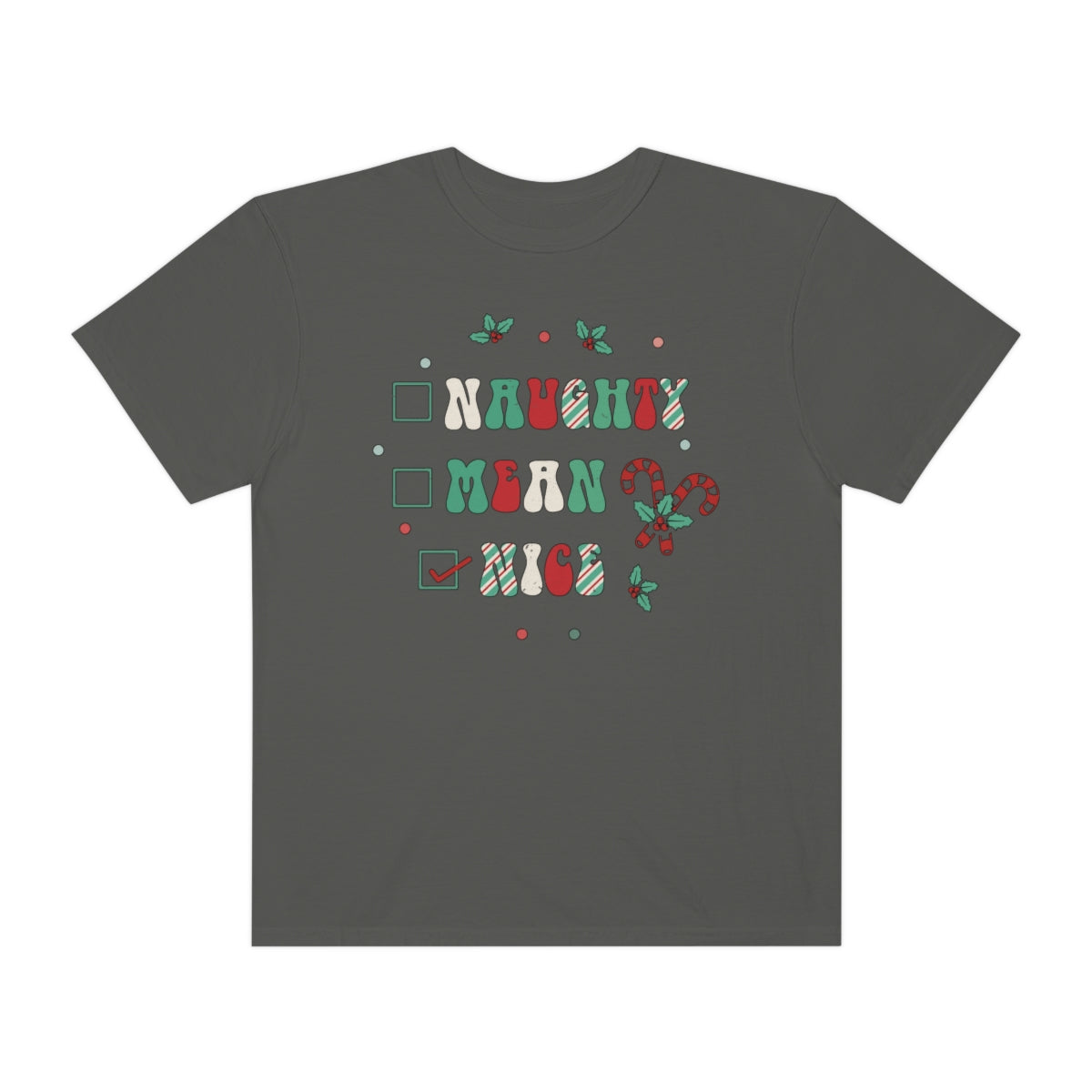 Naughty Mean Nice Christmas TShirt