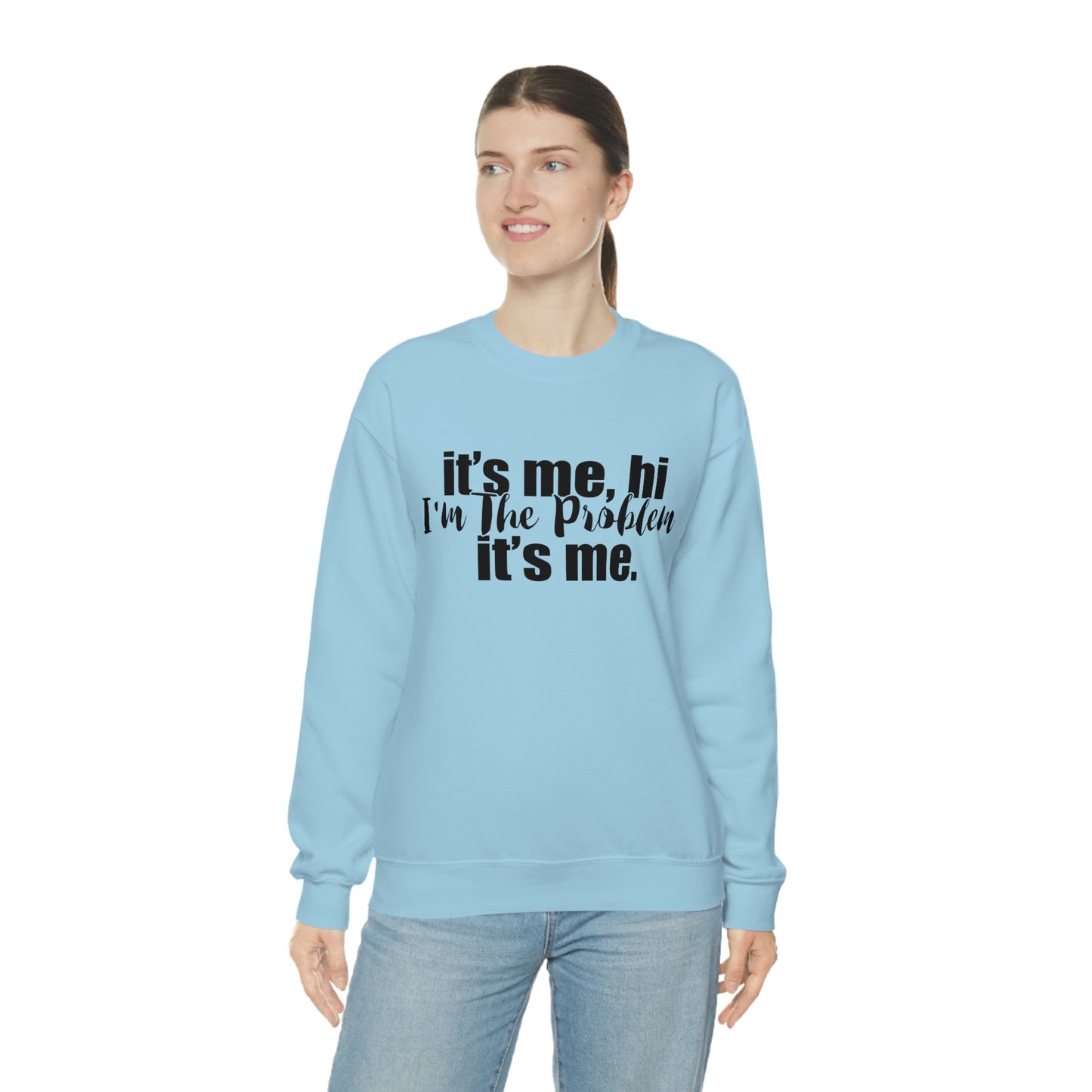 Its Me, Hi, I'm the Problem it's Me, T Swift Taylor Swift Merch Fan Gift Crewneck Sweatshirt