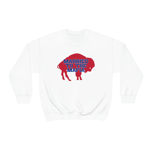 Married to the Mafia Buffalo Bills Football Crewneck Sweatshirt