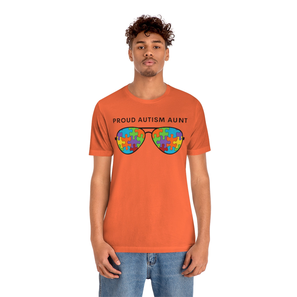 Proud Autism Aunt Sunglasses Tshirt