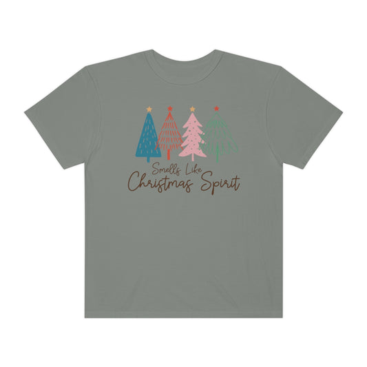 Smells Like Christmas Spirit Xmas Tree Tshirt