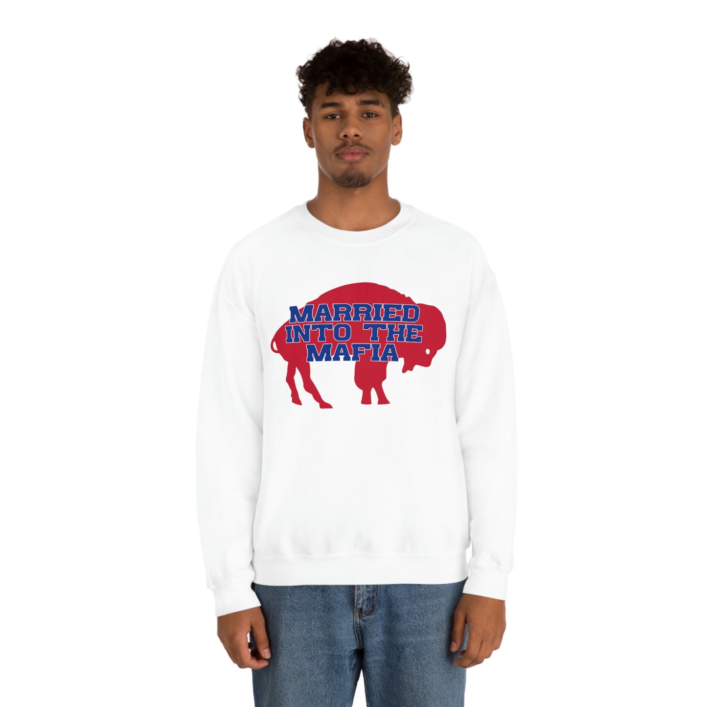 Married Into the Mafia Buffalo Bills Football Bills Mafia Crewneck Sweatshirt