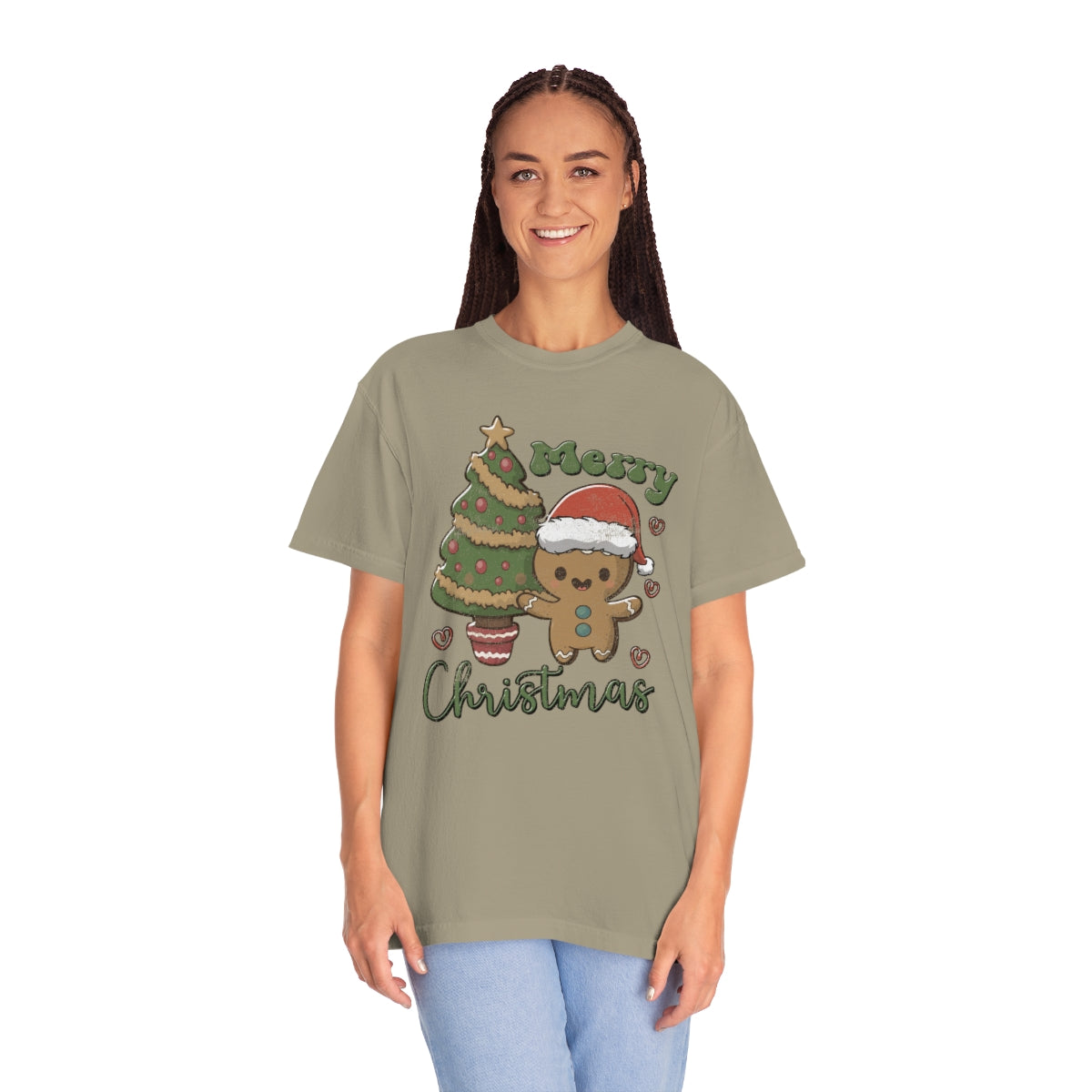 Cute Gingerbread Man Cookie Merry Christmas Tshirt