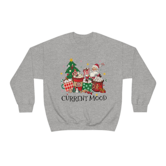 Current Mood Vintage Santa with Presents Christmas Sweatshirt