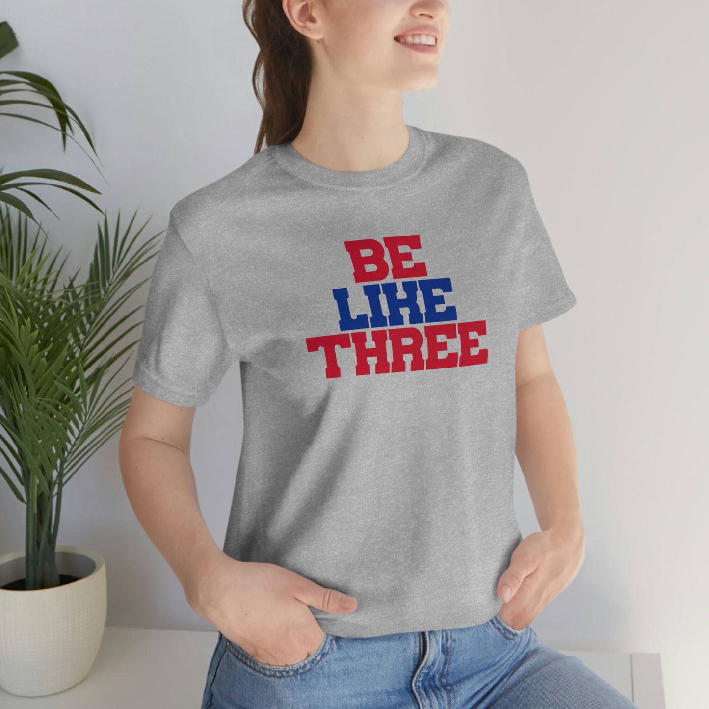 Be Like Three Hamlin Strong Solid #3 Red Buffalo Bills Tshirt