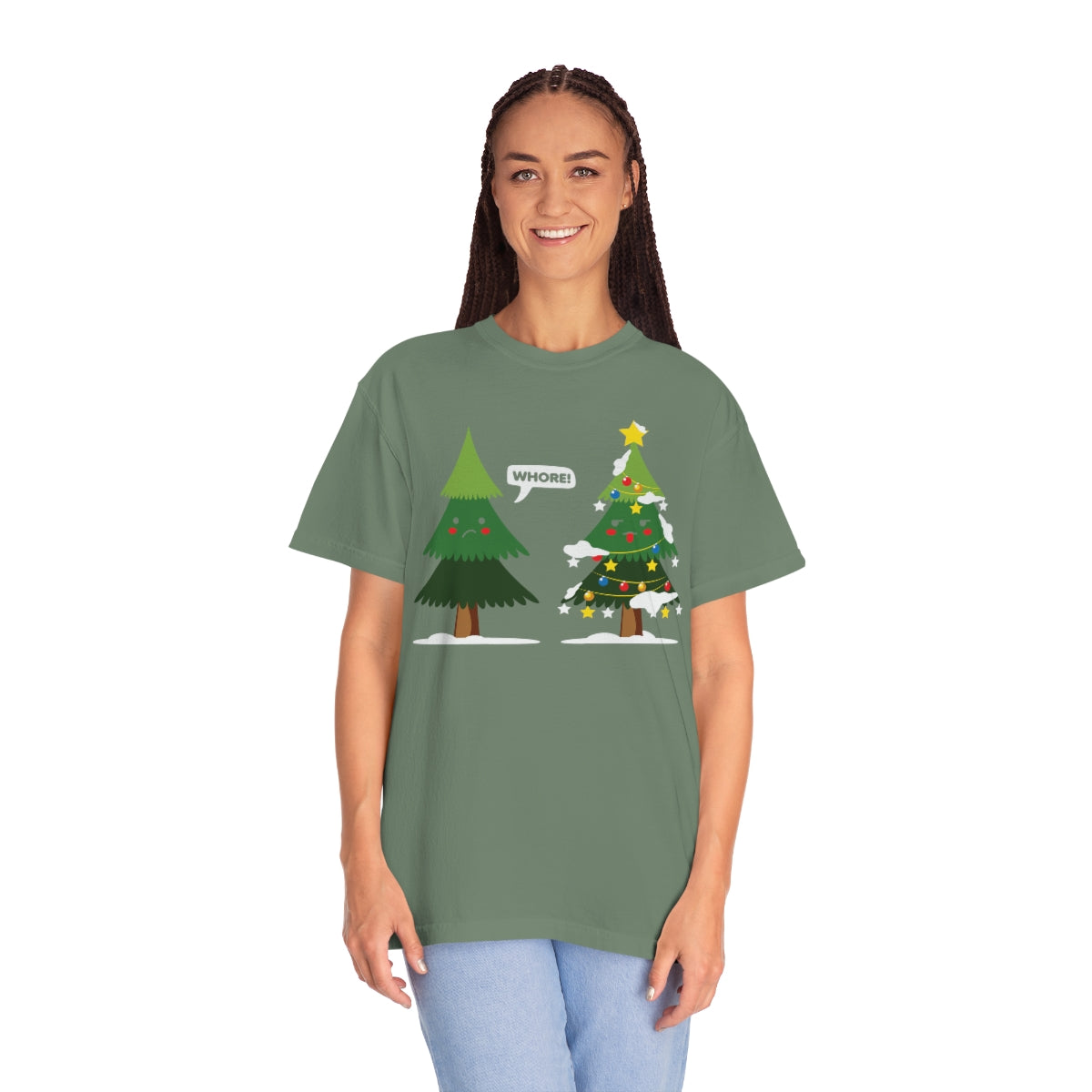 Christmas Trees Cursing Funny Xmas TeeShirt