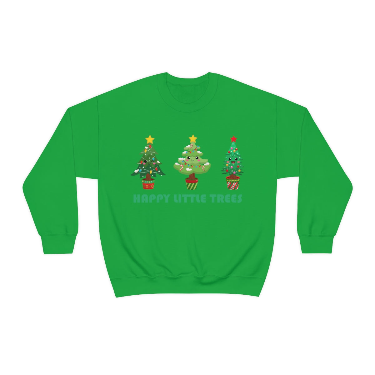 Cute Happy Little Christmas Xmas Trees Sweatshirt