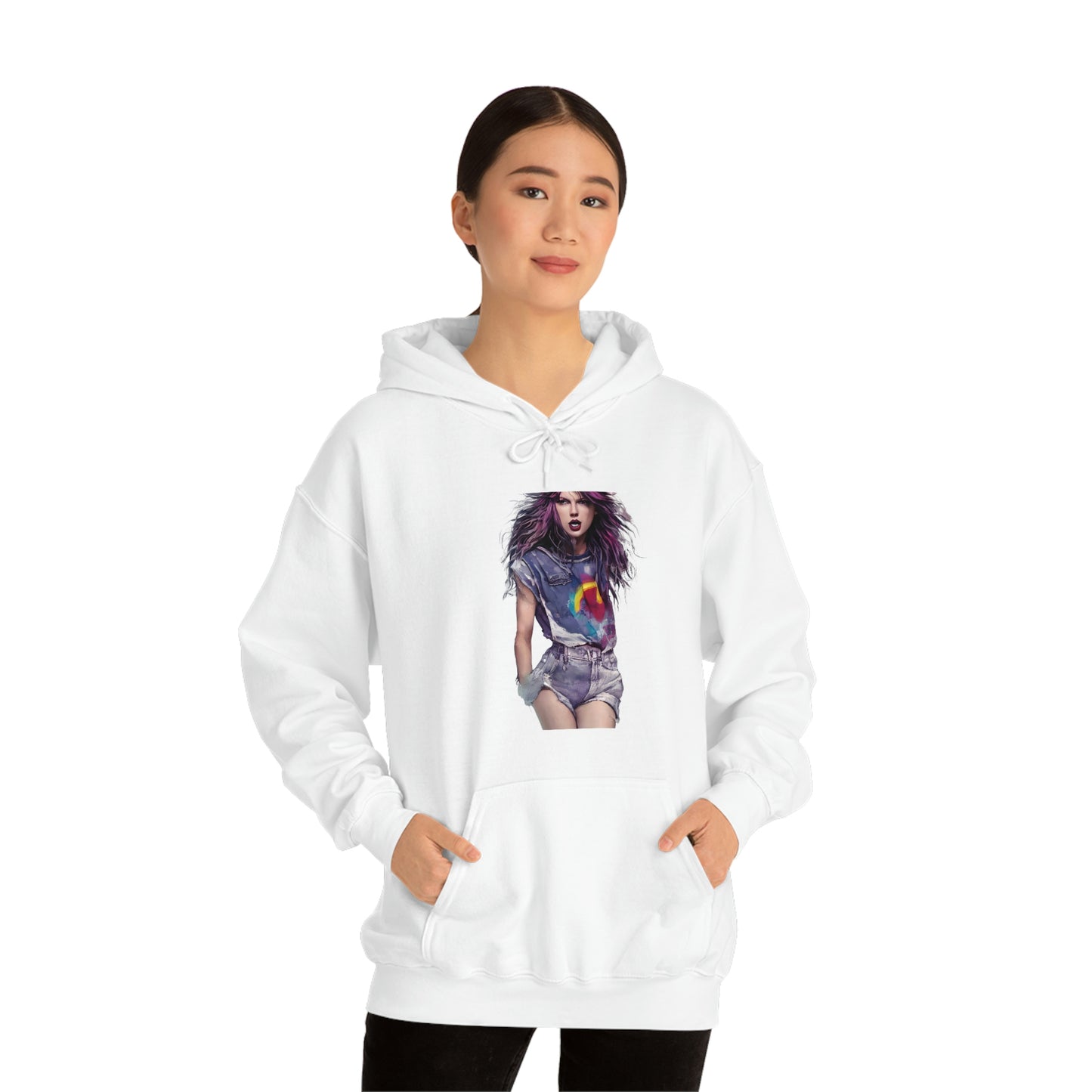 Punk Taylor Swift Rocking T Swift Taylor Swift Merch Fan Swifty Gift Hooded Sweatshirt