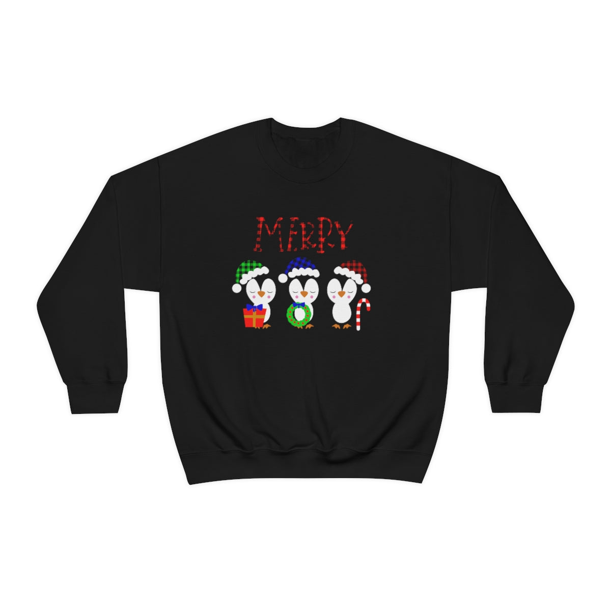 Merry Christmas Cute Penguins Xmas Holiday Sweatshirt