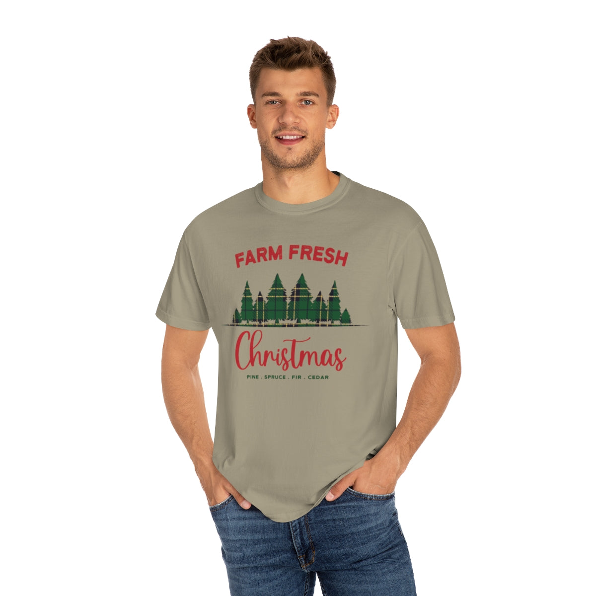 Plaid Farm Fresh Christmas Trees Tshirt