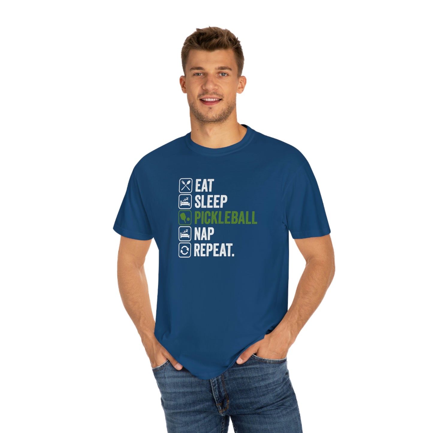 Eat Sleep Pickleball Nap Repeat Tshirt