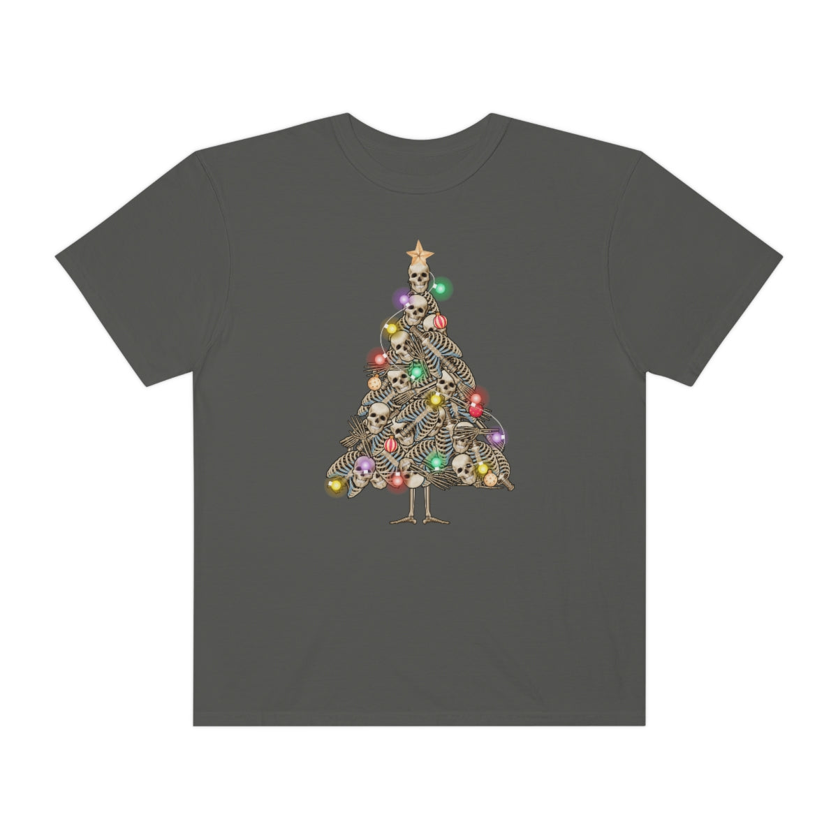 Skeleton Christmas Tree Holiday Tshirt