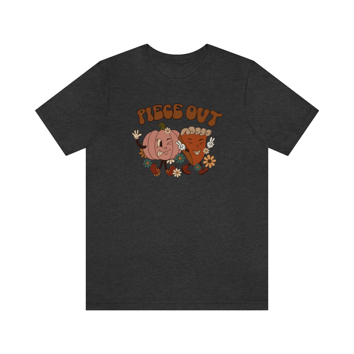 Piece Out Pie Inspired Thanksgiving Teeshirt on Unisex Jersey Short Sleeve Tee