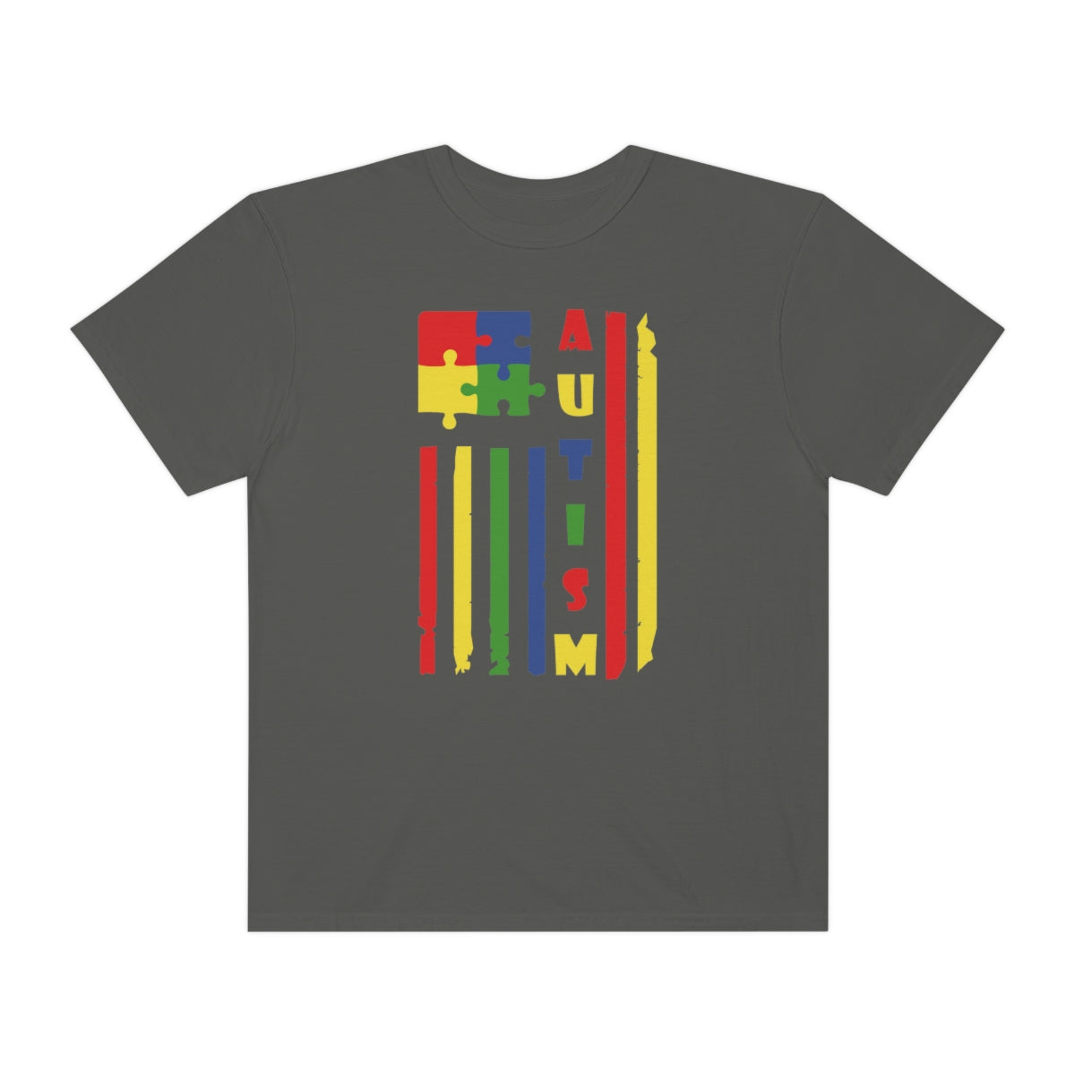 Autism Awareness Puzzle Piece Flag Tshirt