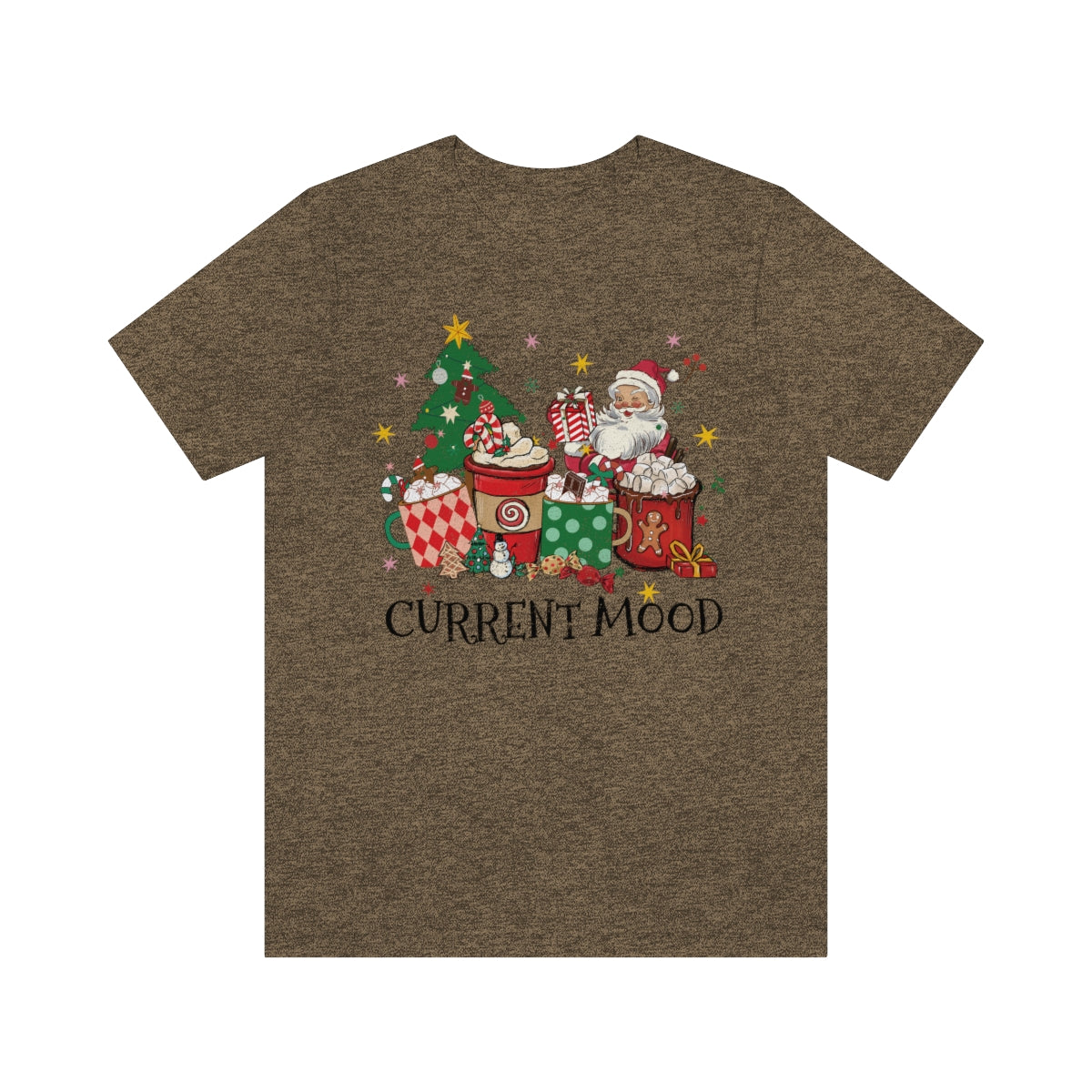 Current Mood Retro Christmas Santa Tshirt