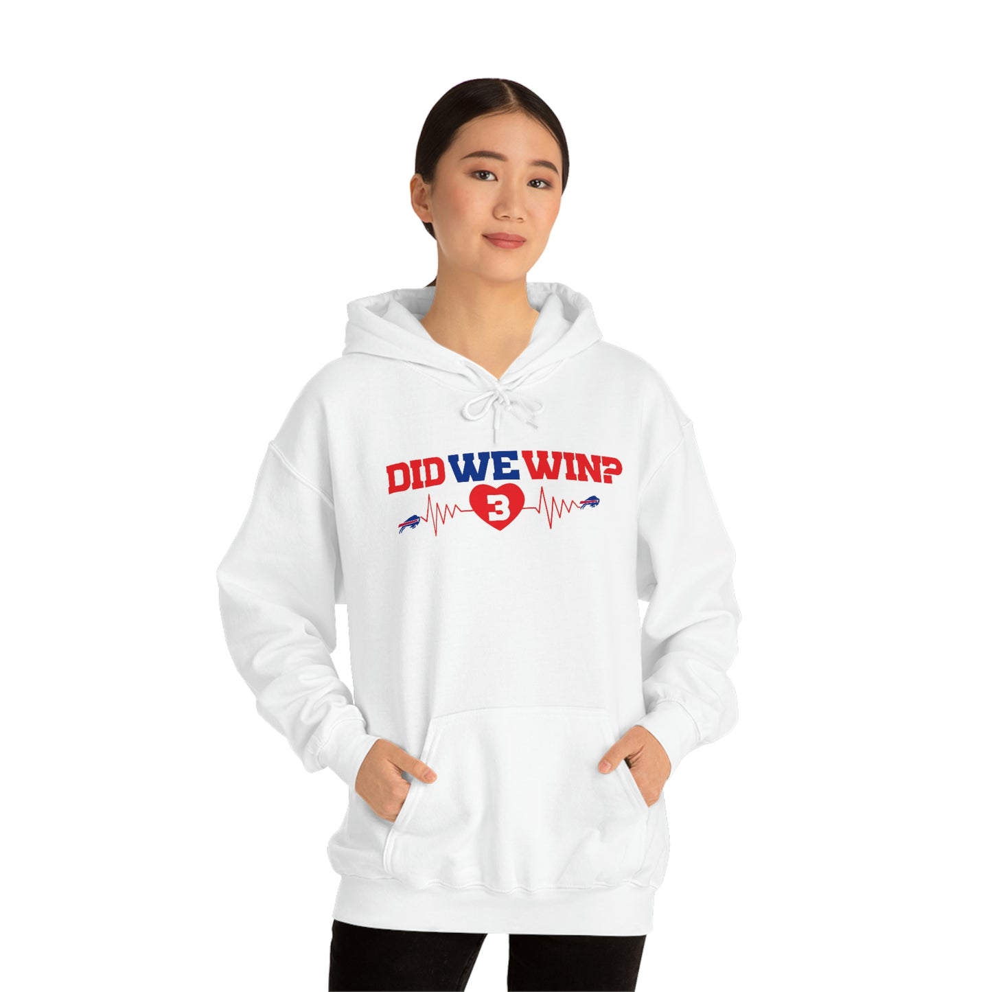 Did We Win? #3 Heartbeat Damar Hamlin Support Hooded Sweatshirt