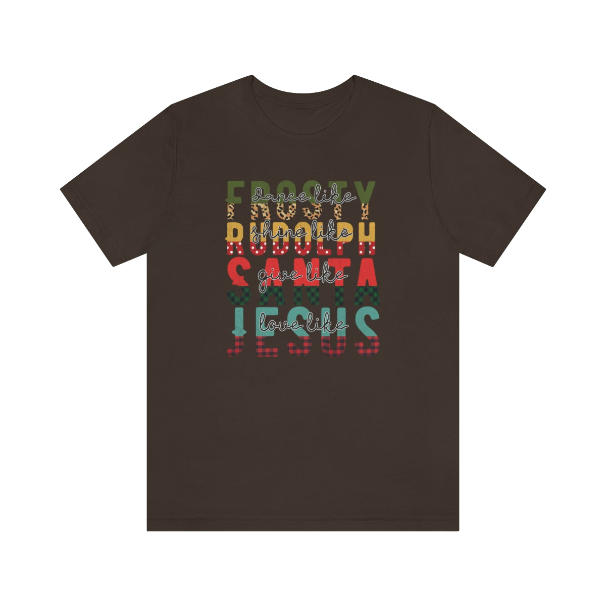 Frosty Rudolph Santa Jesus Christmas Tshirt