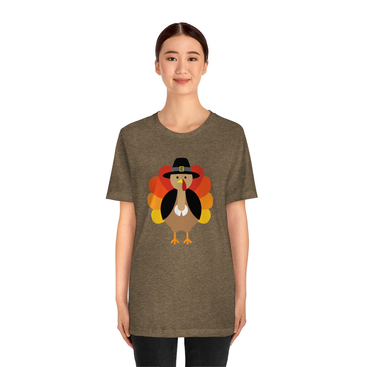 Bold Turkey Thanksgiving Tshirt Design | Thanksgiving TShirt | Thanksgiving T-Shirt | Thanksgiving Teeshirt Design on Unisex Jersey Short Sleeve Tee