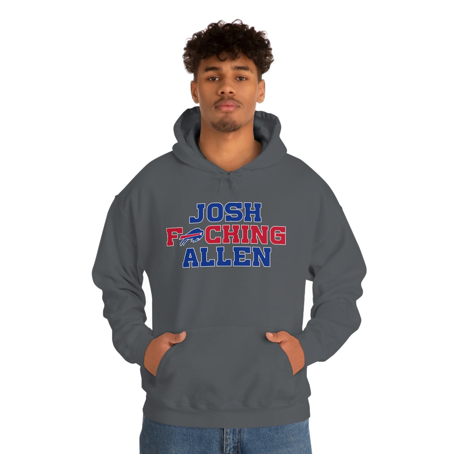 Josh Freaking Allen Bills Mafia #17 Buffalo Bills Football Hooded Sweatshirt