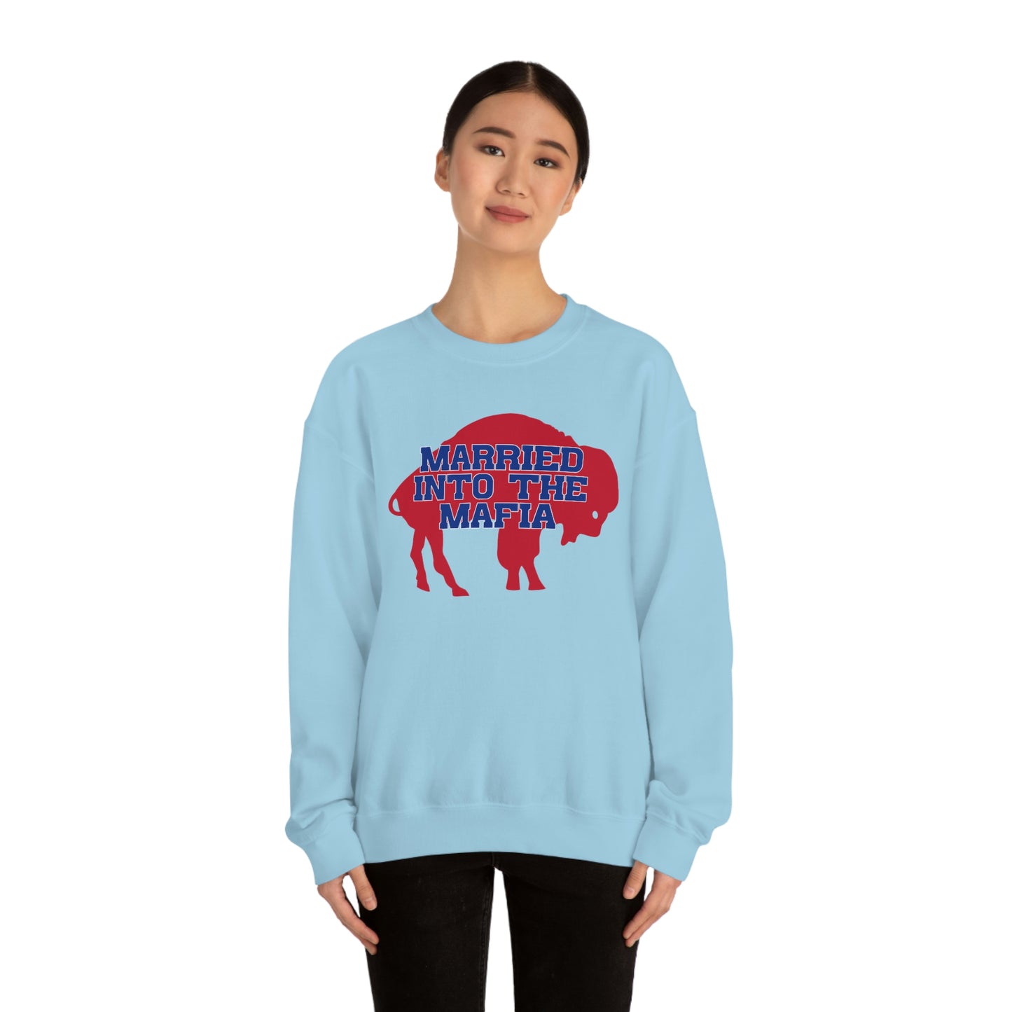 Married Into the Mafia Buffalo Bills Football Bills Mafia Crewneck Sweatshirt