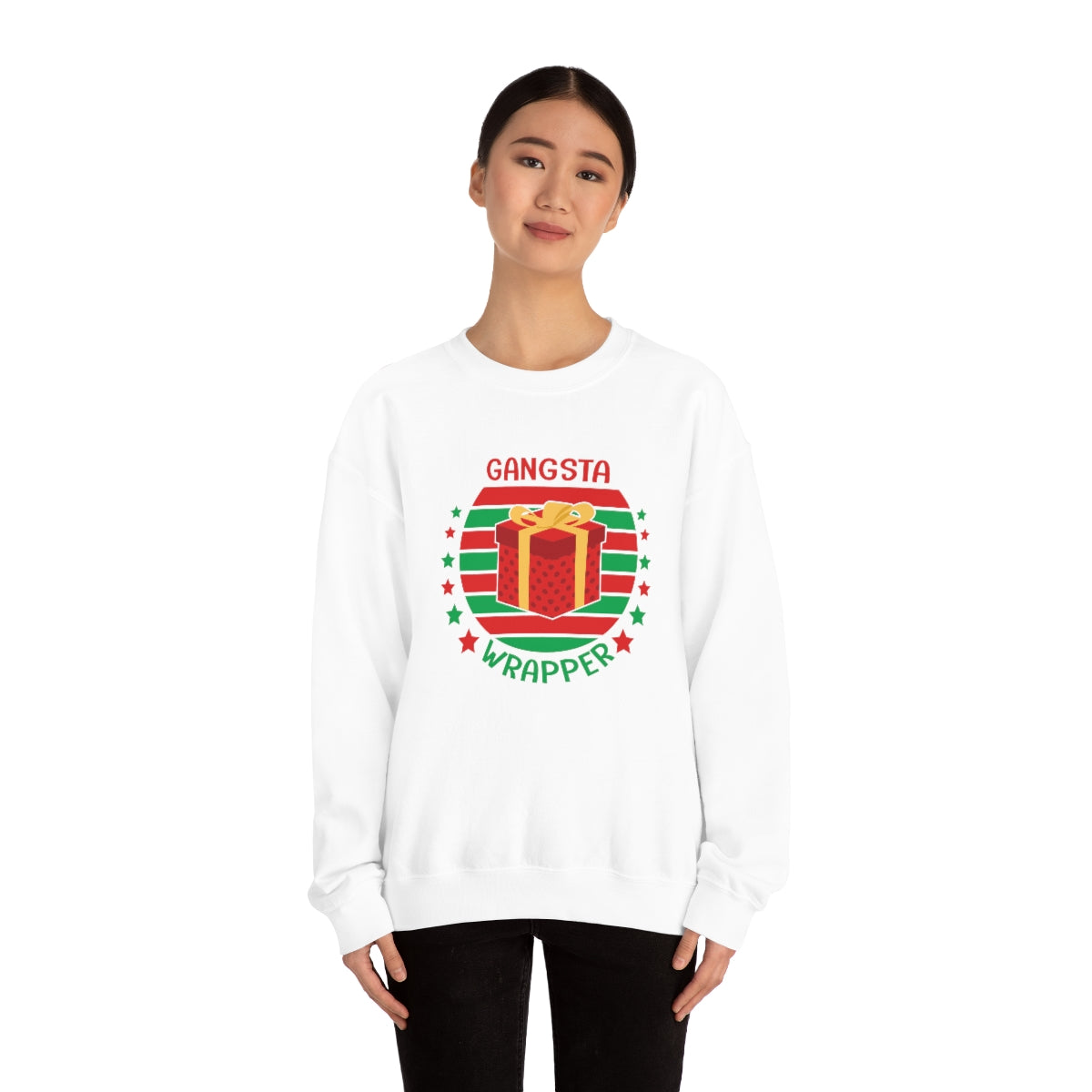 Gangsta Wrapper Cute Funny Christmas Sweatshirt