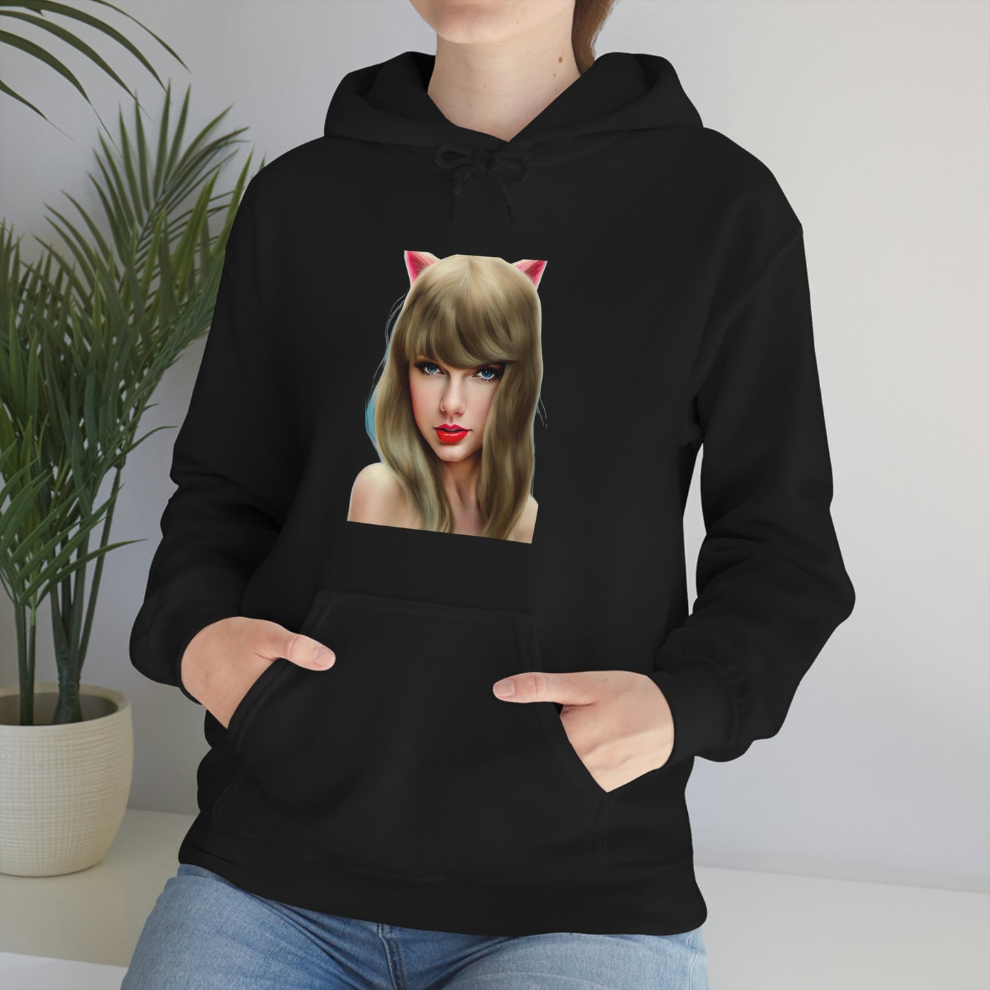 Taylor Swift Cat Ears T Swift Taylor Swift Merch Fan Swifty Gift Hooded Sweatshirt