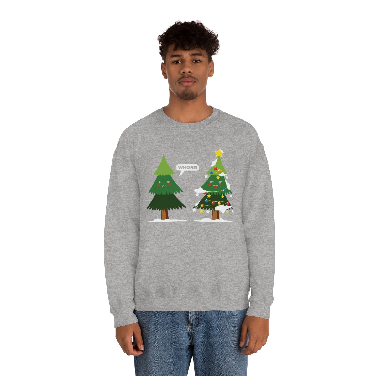 Funny Christmas Trees Cursing Xmas Sweatshirt