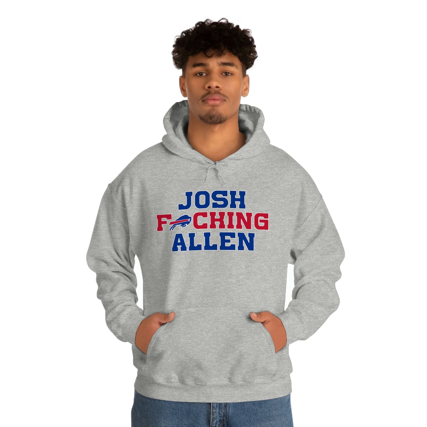 Josh Freaking Allen Bills Mafia #17 Buffalo Bills Football Hooded Sweatshirt