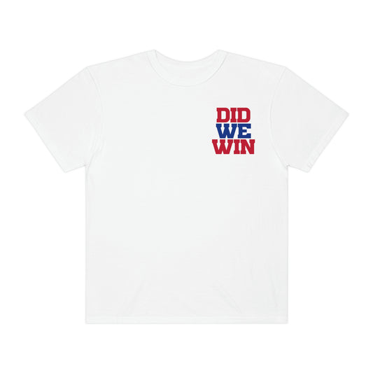 Did We Win Hamlin Strong Solid #3 Red Buffalo Bills Logo Comfort Colors Tshirt