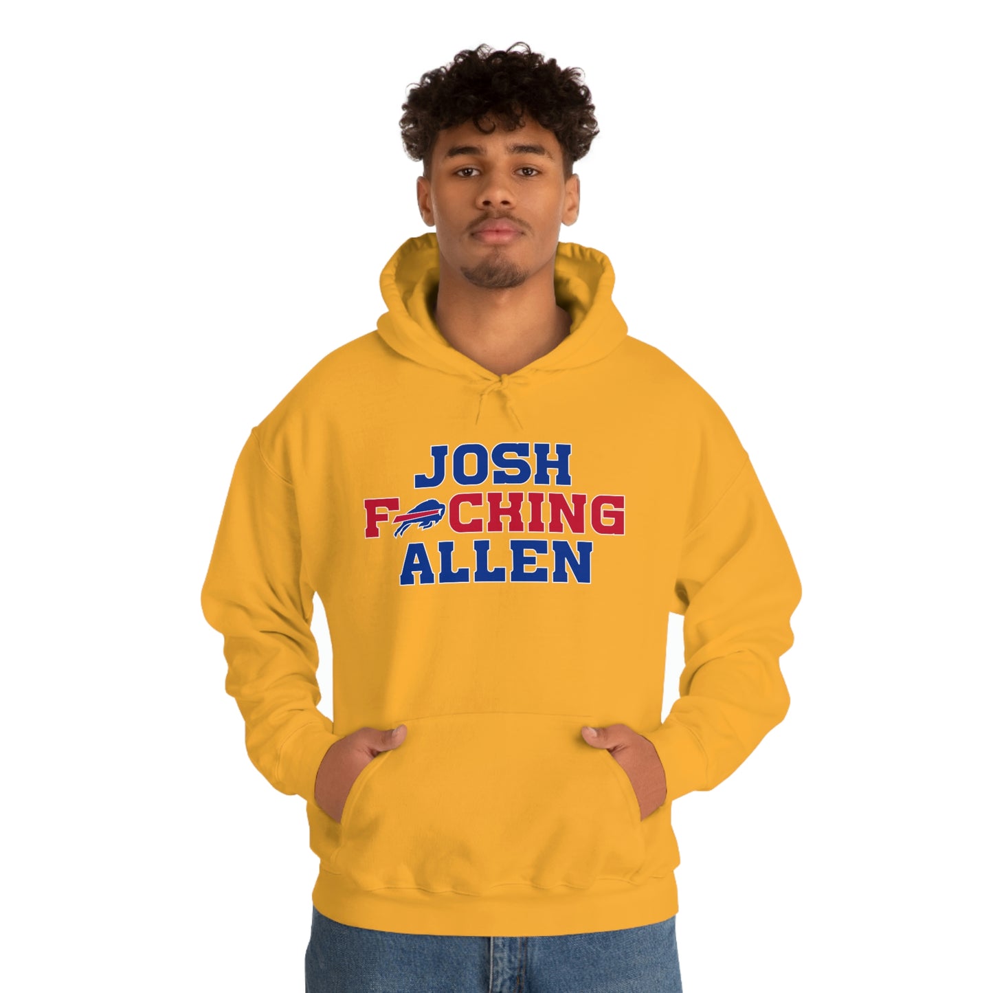 Josh Freaking Allen Bills Mafia #17 Buffalo Bills Football Hooded Sweatshirt