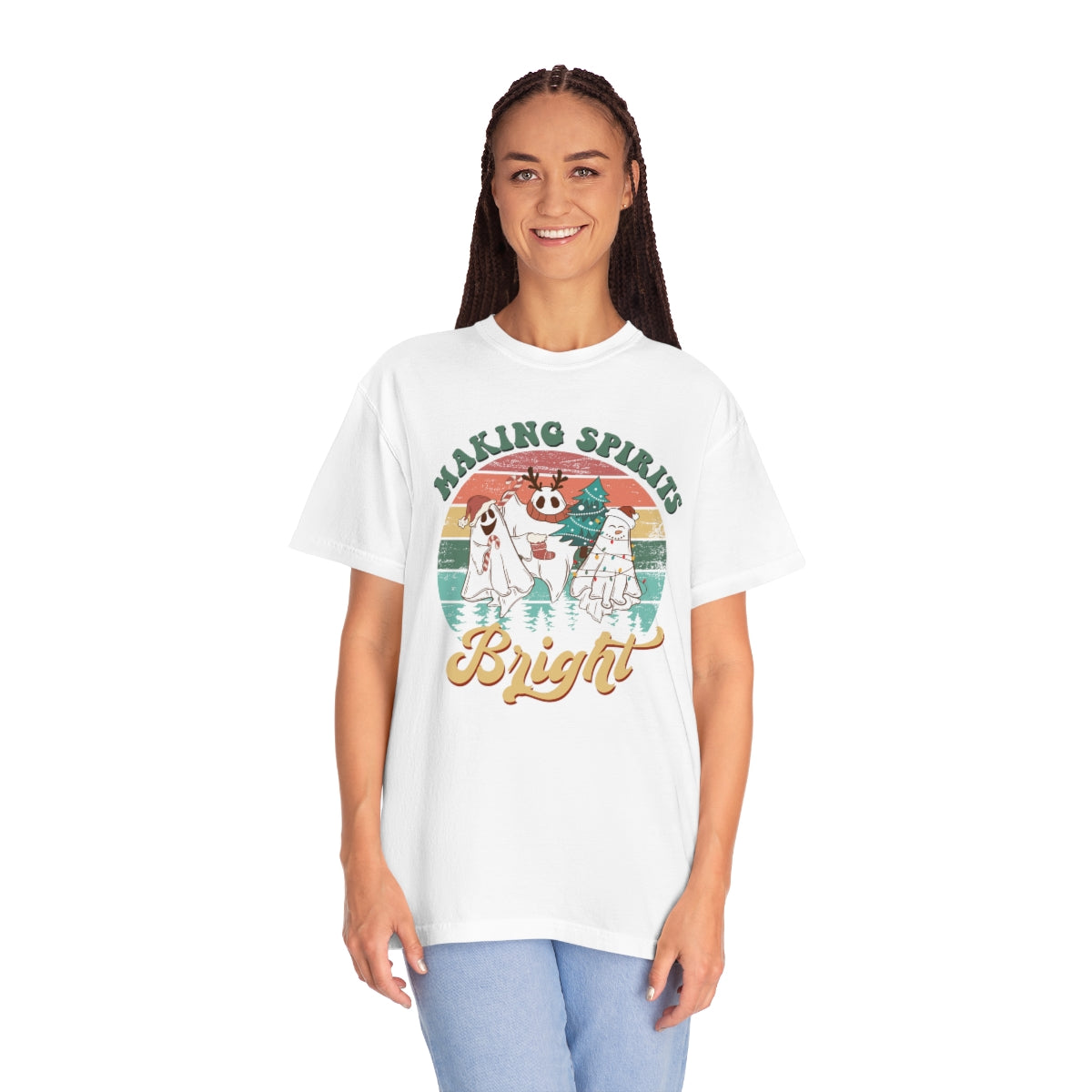 Making Spirits Bright Christmas Ghosts TeeShirt